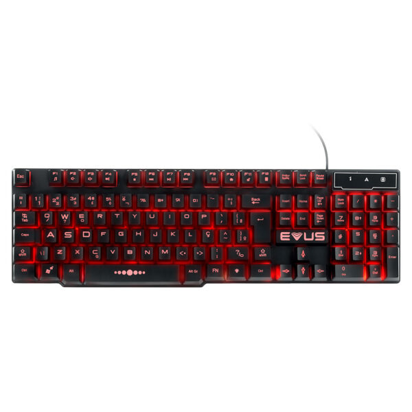 Teclado Gamer Tc-05 Thunder Color Ilum Evus