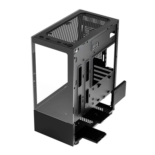 Gabinete Gamer Bg-053 Nuker Preto Bluecase - S/ Fonte / Vidro / Usb 3.0 / Micro-Atx / Mini-Itx