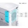 Gabinete Modelo D31 Mesh White