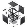 Gabinete Modelo C6 Handle Black Para Computador Com Alca Preta