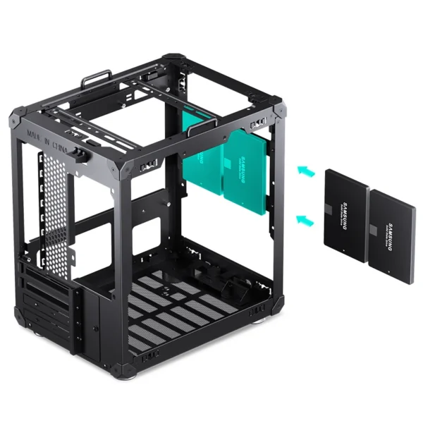 Gabinete Modelo C6 Handle Black Para Computador Com Alca Preta