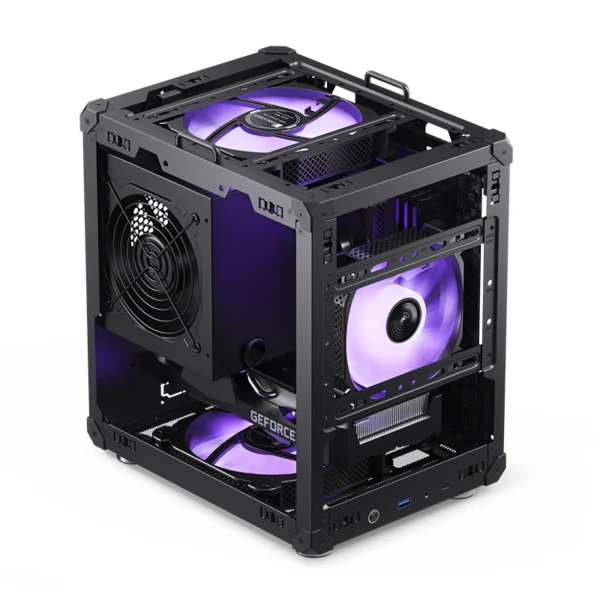 Gabinete Modelo C6 Handle Black Para Computador Com Alca Preta