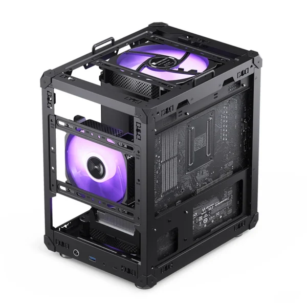Gabinete Modelo C6 Handle Black Para Computador Com Alca Preta