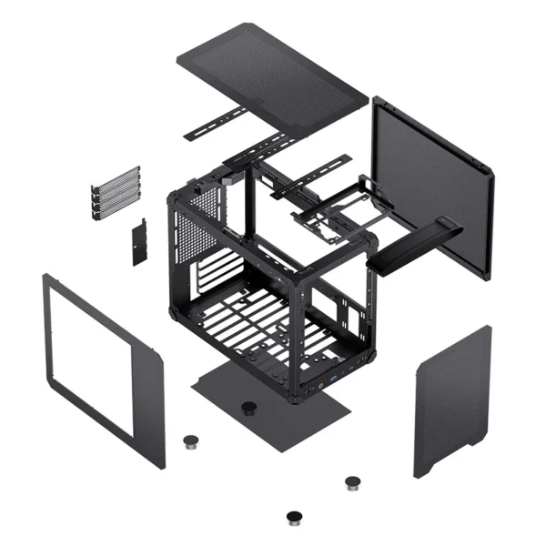Gabinete Portátil Premium Jonsbo Modelo C6 Max Black