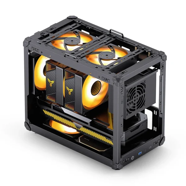 Gabinete Portátil Premium Jonsbo Modelo C6 Max Black
