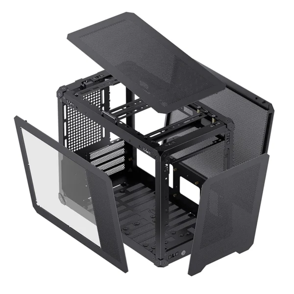 Gabinete Portátil Premium Jonsbo Modelo C6 Max Black