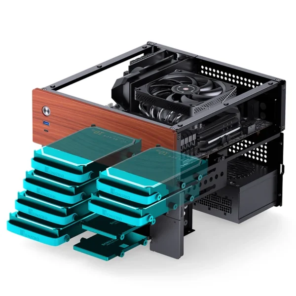 Gabinete Premium Jonsbo Para Storage/Nas  N4 Black
