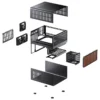 Gabinete Super Premium Jonsbo Para Storage/Nas Eatx N5 Black