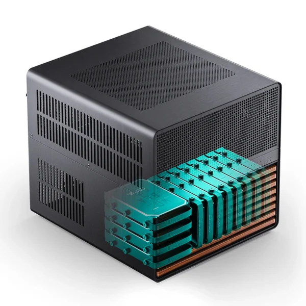 Gabinete Super Premium Jonsbo Para Storage/Nas Eatx N5 Black