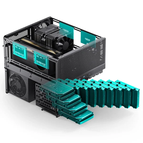 Gabinete Super Premium Jonsbo Para Storage/Nas Eatx N5 Black