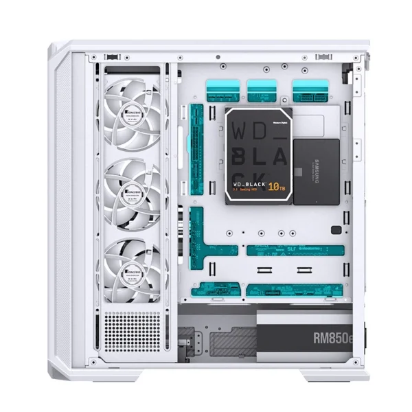 Gabinete Gamer Aquario Premium - Jonsbo D400 White- Branco