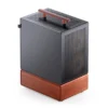 Gabinete Premium Com Madeira Matx Jonsbo T7 Black - Preto