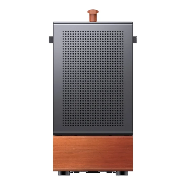 Gabinete Premium Com Madeira Matx Jonsbo T7 Black - Preto