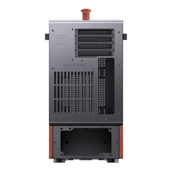 Gabinete Premium Com Madeira Matx Jonsbo T7 Black - Preto