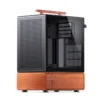 Gabinete Premium Com Madeira Matx Jonsbo T7 Black - Preto