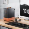 Gabinete Premium Com Madeira Matx Jonsbo T7 Black - Preto
