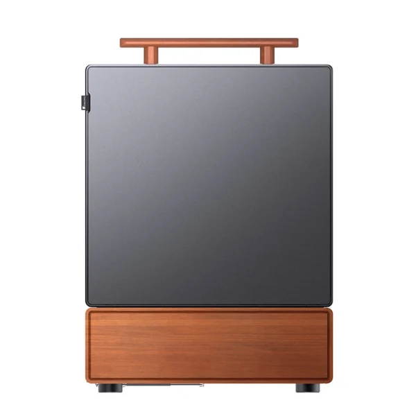 Gabinete Premium Com Madeira Matx Jonsbo T7 Black - Preto