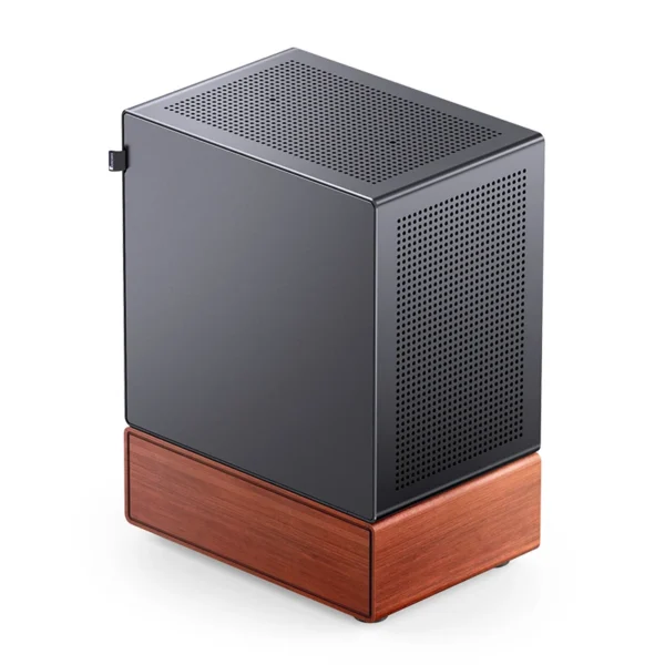 Gabinete Premium Com Madeira Matx Jonsbo T7 Black - Preto