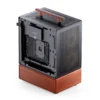 Gabinete Premium Com Madeira Matx Jonsbo T7 Black - Preto