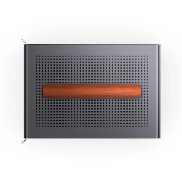 Gabinete Premium Com Madeira Matx Jonsbo T7 Black - Preto