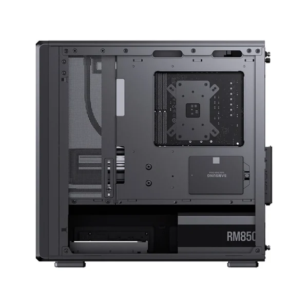 Gabinete Gamer Aquario Display Digital D200 - Jonsbo - Black - Preto