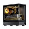 Gabinete Gamer Aquario Display Digital D200 - Jonsbo - Black - Preto