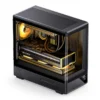 Gabinete Gamer Aquario Display Digital D200 - Jonsbo - Black - Preto