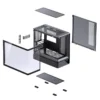 Gabinete Gamer Aquario Display Digital D200 - Jonsbo - Black - Preto
