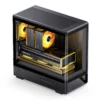Gabinete Gamer Aquario Display Digital D200 - Jonsbo - Black - Preto