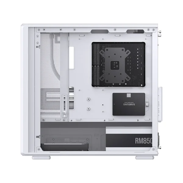 Gabinete Gamer Aquario Display Digital D200 - Jonsbo - White- Branco