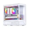 Gabinete Gamer Aquario Display Digital D200 - Jonsbo - White- Branco