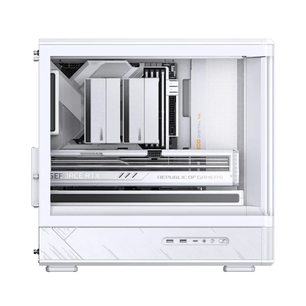 Gabinete Gamer Aquario Display Digital D200 - Jonsbo - White- Branco
