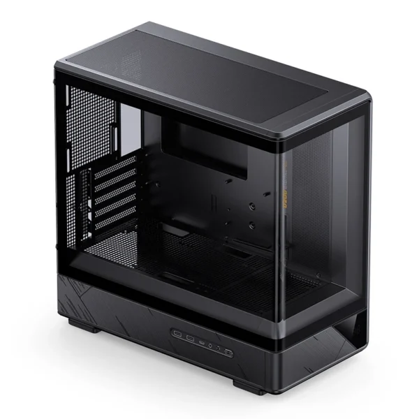 Gabinete Gamer Aquario Display Digital D200 - Jonsbo - Black - Preto