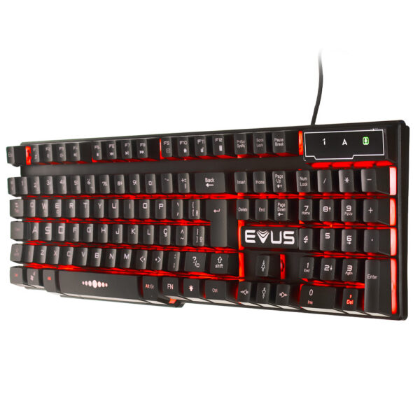 Teclado Gamer Tc-05 Thunder Color Ilum Evus