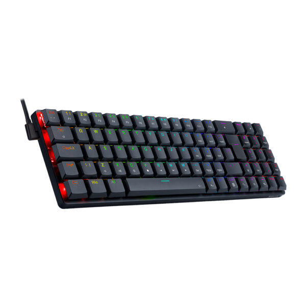 Teclado Gamer Mecânico Redragon Ashe, Rgb, Switch Blue, Abnt2, Black, K626-Kb-B (Pt-Blue)
