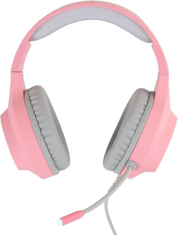 Fone De Ouvido Headset Gamer Chroma Usb 7.1 Rgb Rosa - Gh804