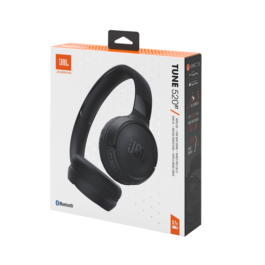 Fone De Ouvido Jbl Tune T570bt Pure Bass / Bluetooth - Preto