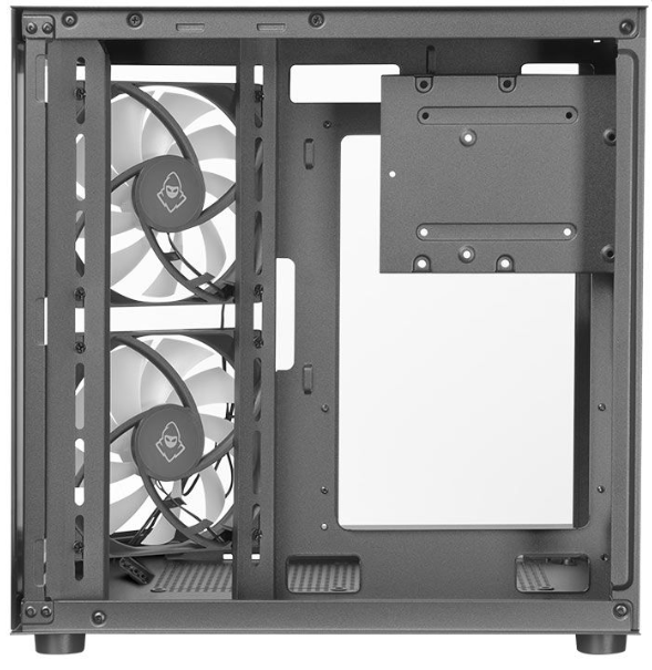 Gabinete Gamer Mancer Cv700m, Mini-Tower, Lateral De Vidro, Com 2 Fans, Preto, Mcr-Cv700m-Bk-2F