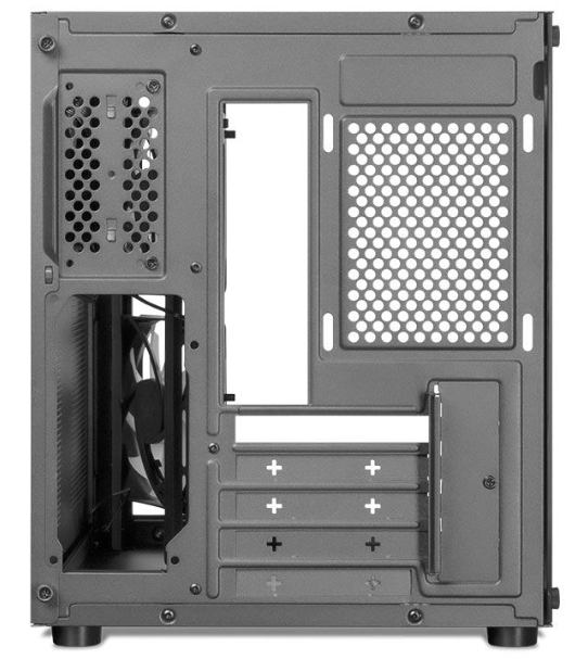 Gabinete Gamer Mancer Cv700m, Mini-Tower, Lateral De Vidro, Com 2 Fans, Preto, Mcr-Cv700m-Bk-2F