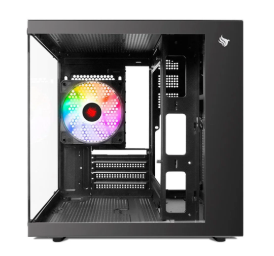 Gabinete Gamer Pichau Atom, Mini-Tower, Lateral De Vidro, Com 1 Fan, Preto, Pg-Atom-Bk