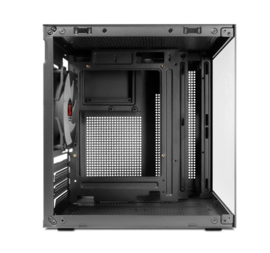 Gabinete Gamer Pichau Atom, Mini-Tower, Lateral De Vidro, Com 1 Fan, Preto, Pg-Atom-Bk