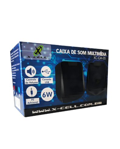 Caixa De Som Multimidia Usb E P2 6W