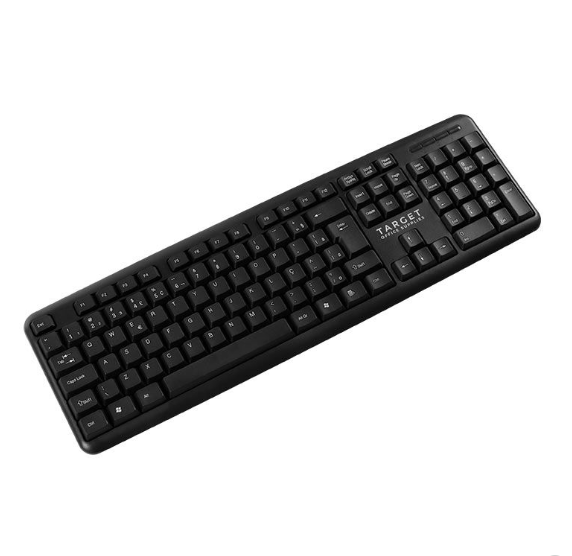 Kit Teclado E Mouse Office Tgt Gr100 V3, Abnt2, 1000Dpi, Preto, Tgt-Gr100-Bk03