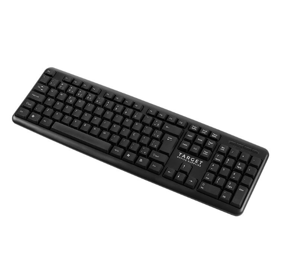 Kit Teclado E Mouse Office Tgt Gr100 V3, Abnt2, 1000Dpi, Preto, Tgt-Gr100-Bk03
