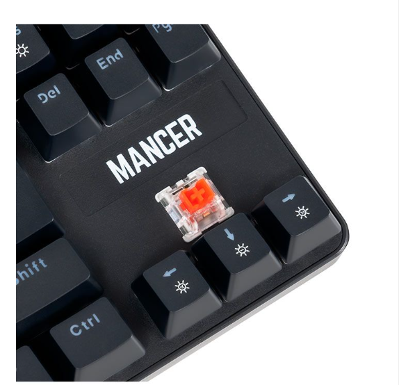 Teclado Mecanico Mancer Shade Mk3, Rainbow, Switch Huano Vermelho, Preto, Mcr-Shm3-Rbw01rd