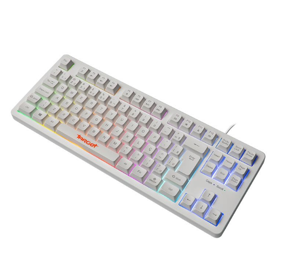 Teclado Gamer Tgt M90b, Rainbow, Abnt2, Branco, Tgt-M90b-Rbw01