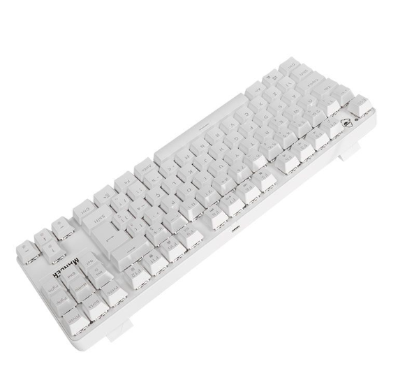Teclado Mecanico Mancer Shade Mk3, Rainbow, Switch Huano Vermelho, Branco, Mcr-Shm3-Wh01