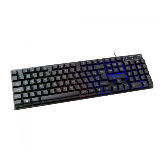 Teclado Membrana Gamer Kalkan Hati Preto Abnt2 Rainbow Klk00012