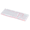Teclado Usb Gamer Vx Gaming Hydra Branco Led Vermelho - Gth110bv
