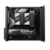 Gabinete Jonsbo V12 Black - Vidro Panoramico 270° - Madeira Nogueira - Matx